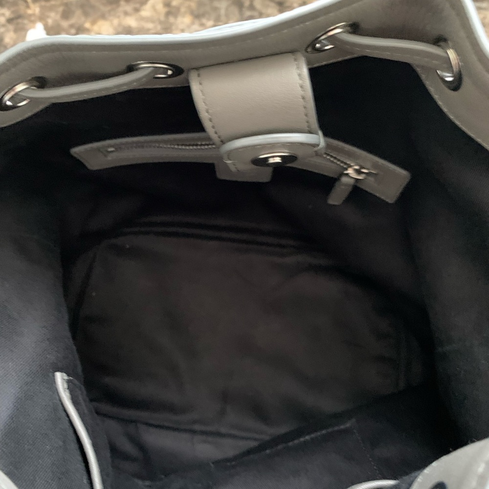 MCM Phantom Grey Small Drawstring Handbag - Picture 8 of 15